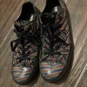 Converse Women multicolored neon print size women 8 men 6
